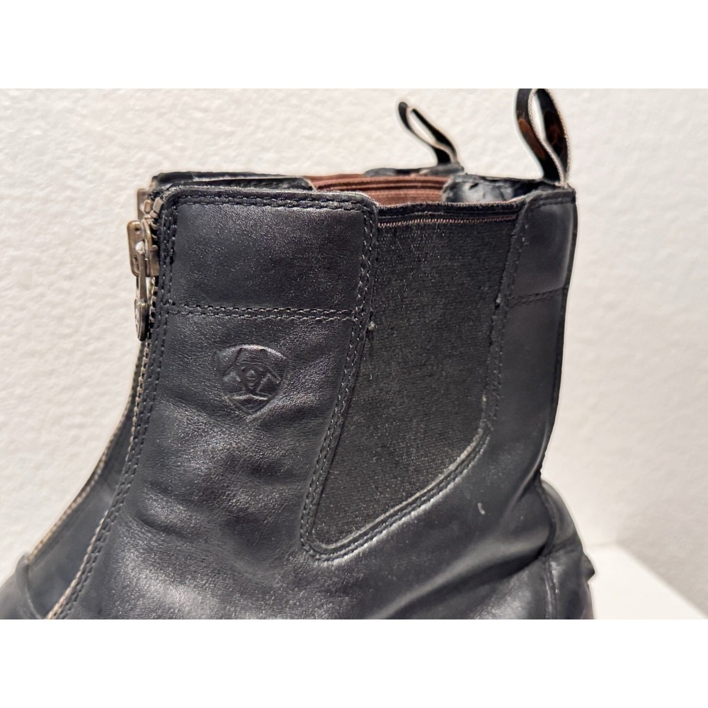 ARIAT Womens Heritage Breeze Zip Paddock Leather Boot 13 EE Wide Cap Toe Black - Picture 2 of 16